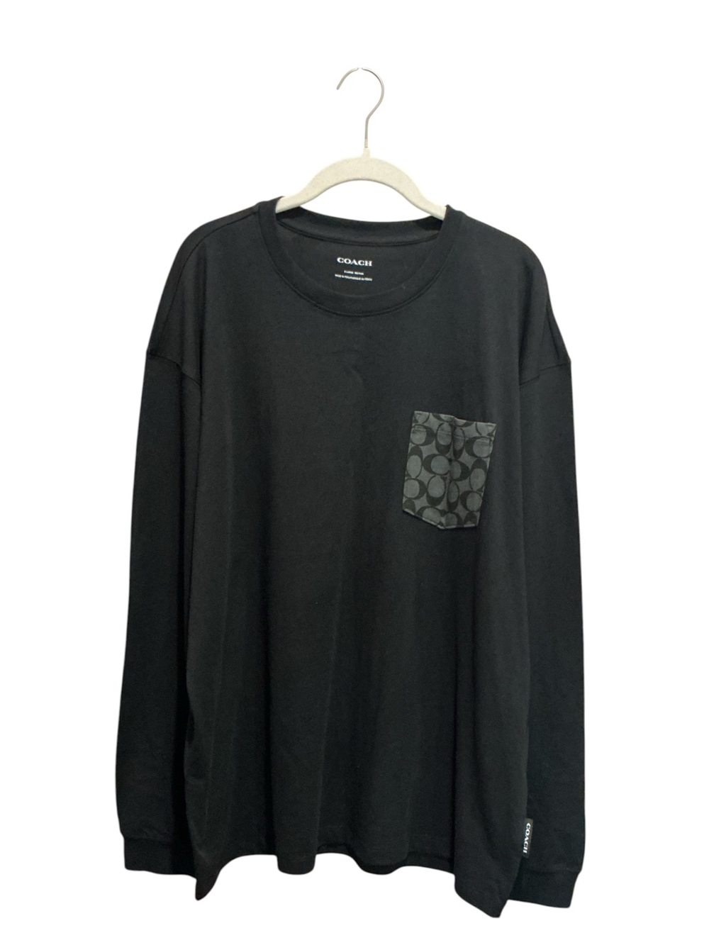 COACH OUTLET Men’s Signature Black Longsleeve Shirt